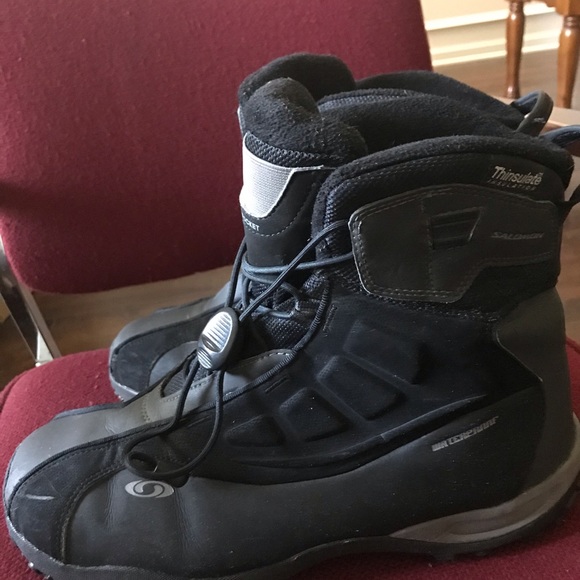 Like New Salomon TS Insulated Men Boots Size 13.5 - Picture 4 of 5